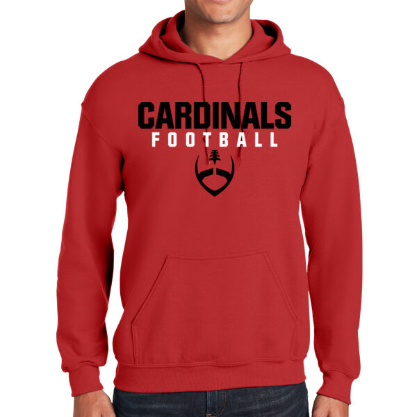 Mt. Pleasant 2025 Football - Red Heavy Blend Hooded Sweatshirt Thumbnail