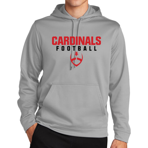 Mt. Pleasant 2025 Football - Grey Sport Wick Fleece Hooded Pullover Thumbnail
