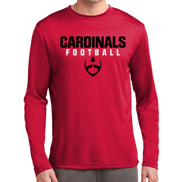 Mt. Pleasant 2025 Football - Red Long Sleeve PosiCharge Competitor Tee Thumbnail