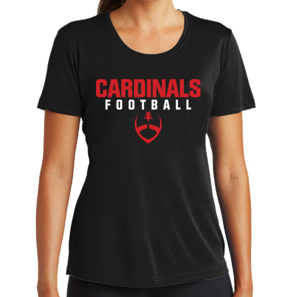 Mt. Pleasant 2025 Football - Black Ladies PosiCharge Competitor Tee Thumbnail