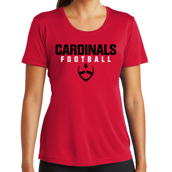 Mt. Pleasant 2025 Football - Red Ladies PosiCharge Competitor Tee Thumbnail