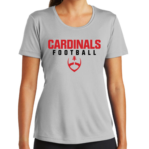 Mt. Pleasant 2025 Football - Grey Ladies PosiCharge Competitor Tee Thumbnail