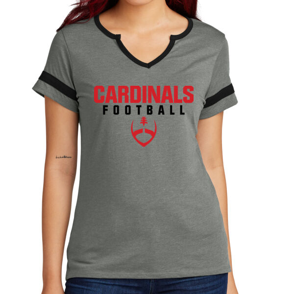 Mt. Pleasant 2025 Football - Ladies Halftime Notch Neck Tee Thumbnail